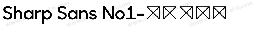 Sharp Sans No1字体转换
